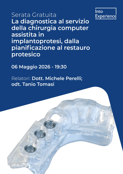 Immagine di Serata GRATUITA Corso teorico "La diagnostica al servizio della chirurgia computer assistita in implantoprotesi, dalla pianificazione al restauro protesico."